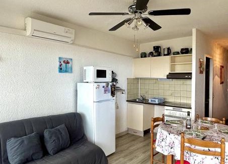 Le Barcares Apartment | Confortable T2 + Cabine face à la mer 4BALM39