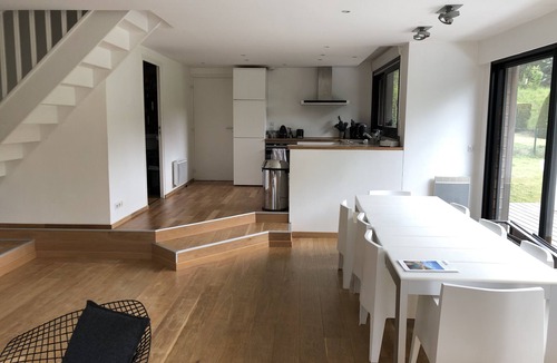 Hardelot-Plage House | Contemporary wooden villa on the golf course with swimming pool