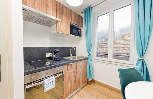 Allevard Apartment | Contemporary elegance near the spa.