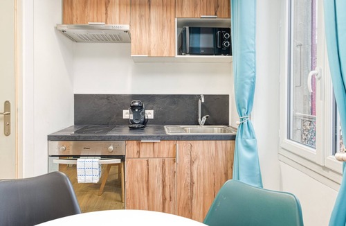 Allevard Apartment | Contemporary elegance near the spa.