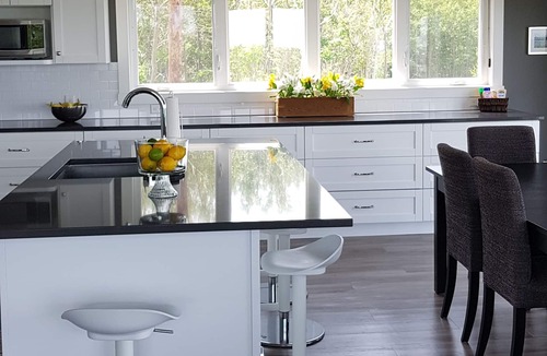 Malignant Cove House | Contemporary ocean style with views, views, views!