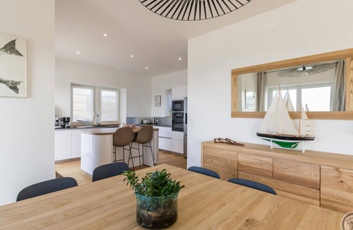 Carolles Cottage | Contemporary villa in Carolles with sea view and direct beach access