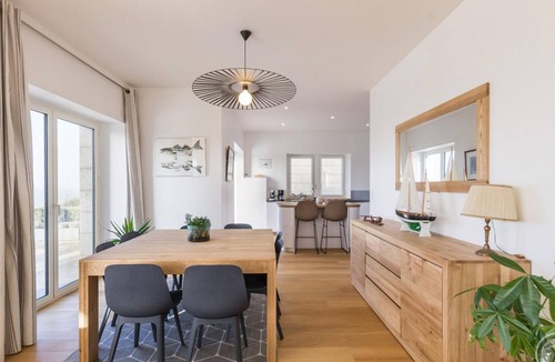 Carolles Cottage | Contemporary villa in Carolles with sea view and direct beach access