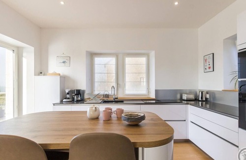 Carolles Cottage | Contemporary villa in Carolles with sea view and direct beach access