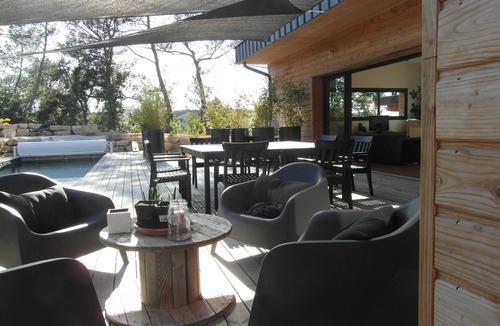 Carsan Villa | Contemporary wooden house with swimming pool on large quiet plot.