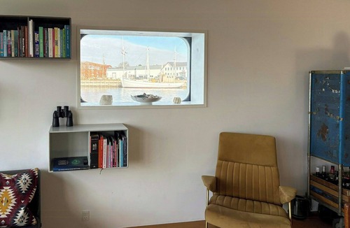 Stege House | Converted island ferry with sea access in Stege