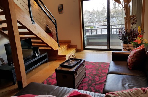 Orenco Station Condo | Cool Downtown Orenco Loft
