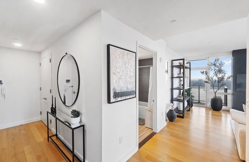 Hell's Kitchen Apartment | Corner 1BR Skyline and River Views Floor to Ceiling Windows Walk to Times Sq