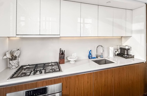 Hell's Kitchen Apartment | Corner Skyline Living 1BR with Floor to Ceiling Views Walk to Times Square