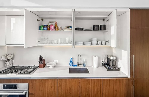 Hell's Kitchen Apartment | Corner Skyline Living 1BR with Floor to Ceiling Views Walk to Times Square