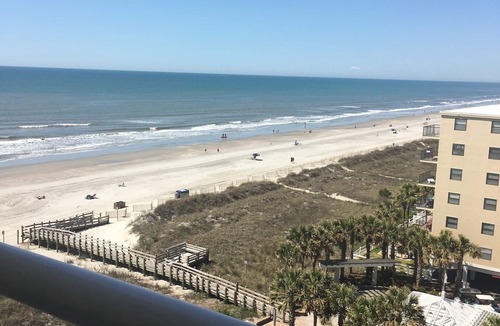 Crescent Beach Condo | Corner - Wrap-around Ocean Views - Shoreham II 8E