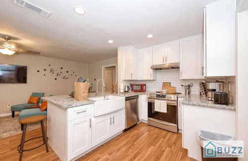 Spring Shadows House | Costa Fortune: Spring Branch 3BR | 2 King Beds | Covered Patio & Workspace