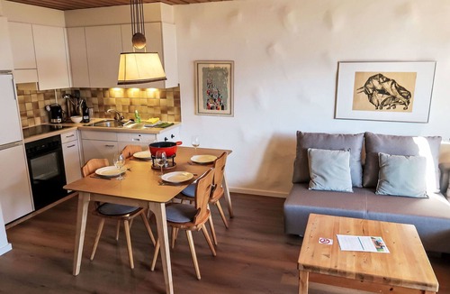 Schluein Apartment | Cosy apartment for 5 people with WIFI, TV, patio, pets allowed and panoramic view