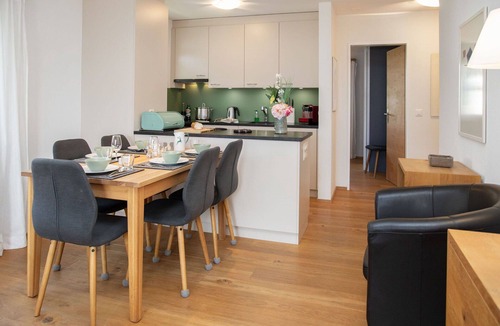 Falera Apartment | Cosy apartment for 6 guests with pool, WIFI, TV, balcony and panoramic view