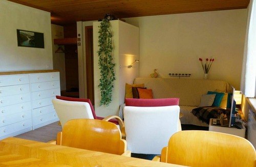 Saanenmoeser Apartment | Cosy apartment for 6 people with WIFI, TV, balcony, pets allowed and parking