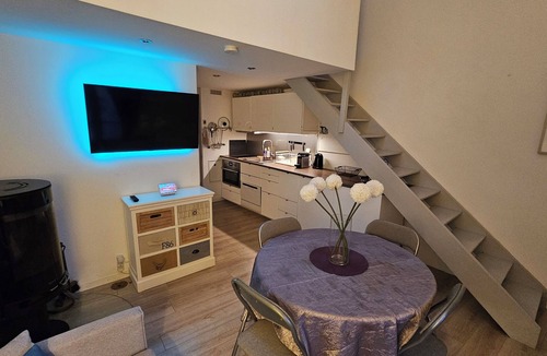 Nernier Apartment | Cosy, modern studio with mezzanine in the heart of the historic village of Nernier