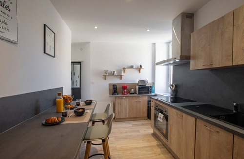 Aubenas Apartment | Cosy T4 Apartment in City Center with Wi-Fi and Air Conditioning