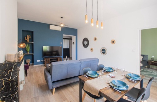 Aubenas Apartment | Cosy T4 Apartment in City Center with Wi-Fi and Air Conditioning