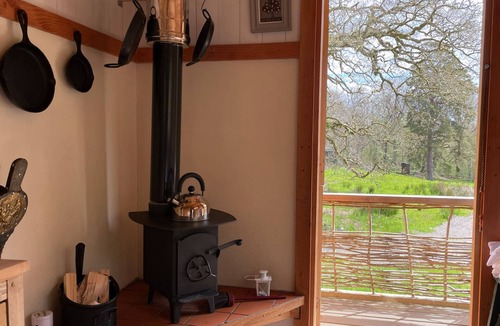 Saint John's Town of Dalry RV Rental | Cosy Woodland off Grid Shepherds Hut - Hazel