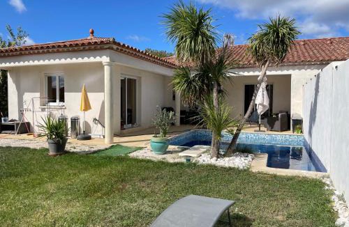 Alignan-du-Vent House | Coté piscine Villa plain pied