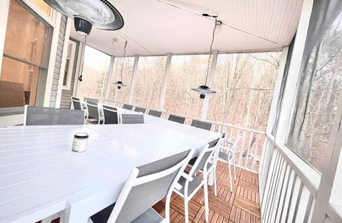 New Paltz House | Country home with rock climbing gym, pond & creek.