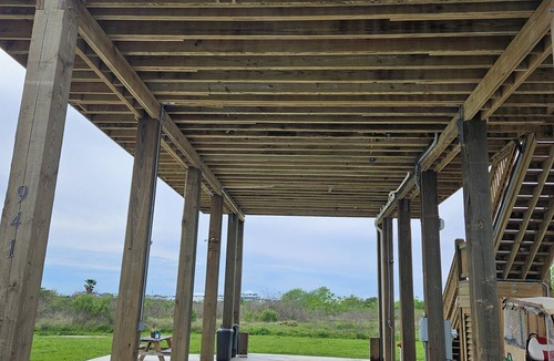 Crystal Beach House | Covered RV Space @ Crystal Beach Texas! Walking distance to the Beach!