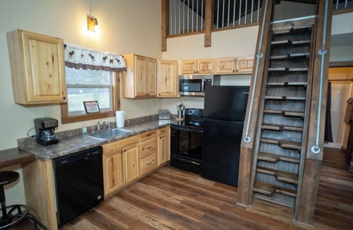 Attica Cabin | Coyote Crest - Striking Lofted Luxury Cabin, Upper Windows Overlook Tree Line