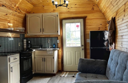 Barton County Cabin | Cozy 1-bedroom cabin in charming Lamar MO with AC