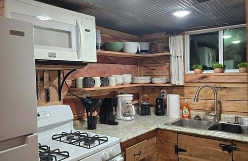 Marshall Cabin | Cozy 1-BR cabin w/Kid's Loft, & Hot Tub/Large Deck on Working Buffalo Farm