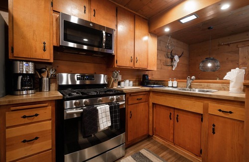Pine Cove Cabin | Cozy 2 BR Cedar Mountain Retreat - Fireplace & Spa