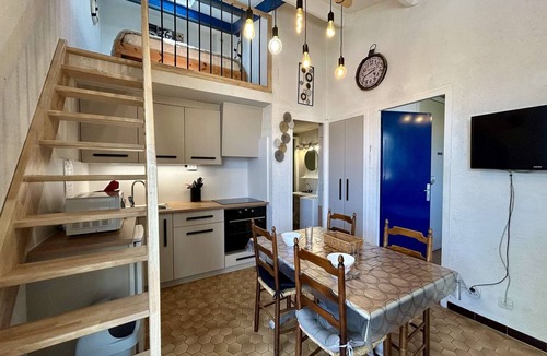 Saint-Cyprien Plage Apartment | Cozy 2-Room Apartment with Mezzanine, Terrace, Close to Beach, Sleeps 6, Saint Cyprien