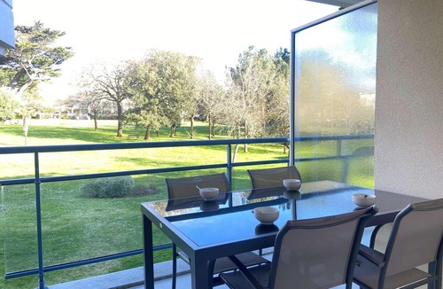 La Baule-Escoublac Apartment | Cozy 2-room apartment with terrace, pools, and parking near the beach in La Baule