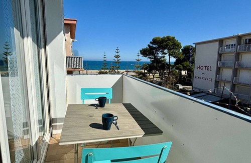Plage d'Argeles Apartment | Cozy 2-room apt, 4 guests, 100m to beach, AC, balcony, pets allowed