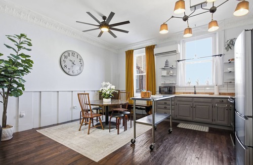 Charleston Apartment | Cozy 2BR Loft in Downtown Charleston, IL