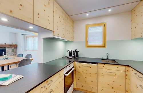 Champfer Apartment | Cozy 3-Star Holiday Apartment in Champfèr with Terrace & Fireplace