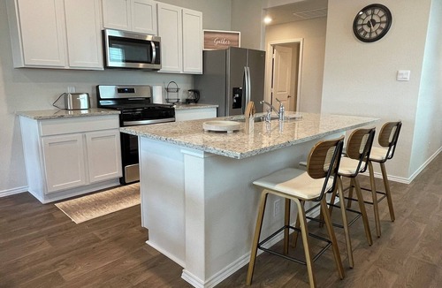 San Antonio House | Cozy 3BR Grey Woodpecker Home with 2 Baths and Garage