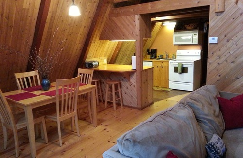 Sylva Cabin | Cozy A-frame cabin in the woods! - Hot tub, wifi, firepit, creek, hiking trail!