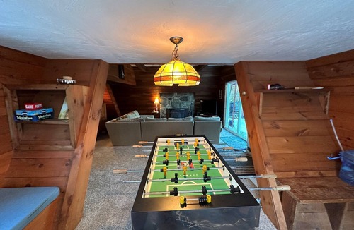 Mount Holly Ski Chalet | Cozy A Frame home on private 103 private acres