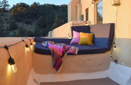 Arroyo Seco Apartment | Cozy adobe studio with private balcony, mountain views, and classic Southwest charm—just minutes from Taos, Arroyo Seco, and Taos Ski Valley. Perfect for a peaceful canyon escape with modern comforts.