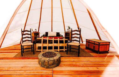 Hudson House | Cozy and Authentic Tipi Rental on Working Horse Ranch near Denver, Colorado