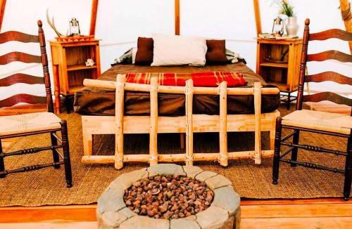 Hudson House | Cozy and Authentic Tipi Rental on Working Horse Ranch near Denver, Colorado