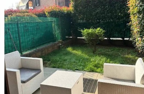 Piossasco Apartment | Cozy apartment with mountain view from back deck and fenced in yard.