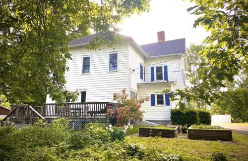 Saugerties South House | Cozy Bedroom With Fireplace