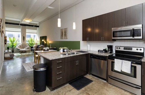 Downtown Des Moines Apartment | Cozy Boho-Chic Downtown 2BD/2BR - Downtown DSM