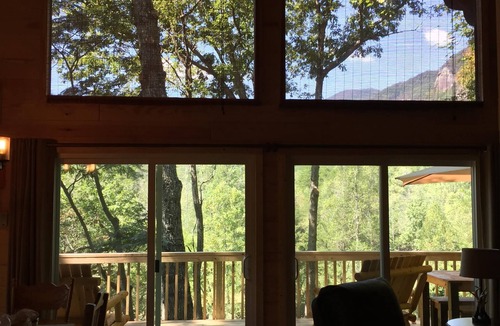 Lake Lure House | Cozy Cabin, Great View, Lake Access, Game Room, Wrap Around Porch