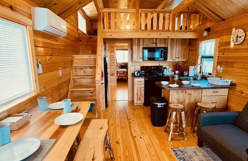 Hector Cabin | Cozy Cabin Lake + Vineyard View Wineries 2