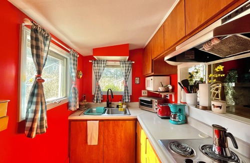 Carmel Cabin | Cozy cabin with deck and fireplace steps from White Pond Lake. Dog friendly.
