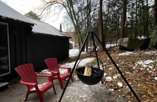 Lake Luzerne Cabin | Cozy Cabin with fire pit hot tub centrally located