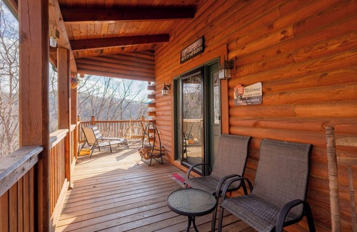 Christiansburg House | Cozy cabin with mountain views, game room, fire pit, soaking tub, and bright gathering spaces
