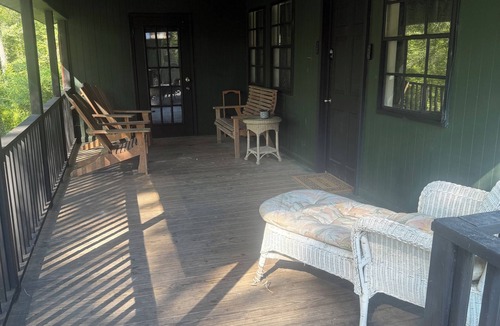 Fluker Cabin | Cozy Camp w/fire pit, grill and waterfront view of river. Pet Friendly! Wifi!